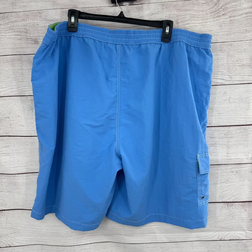 Polo Ralph Lauren Swim Trunks Cargo Pocket Swimwear Blue 2XB BIG‎
